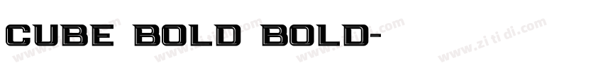Cube Bold Bold字体转换